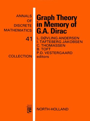 cover image of Graph Theory in Memory of G.A. Dirac